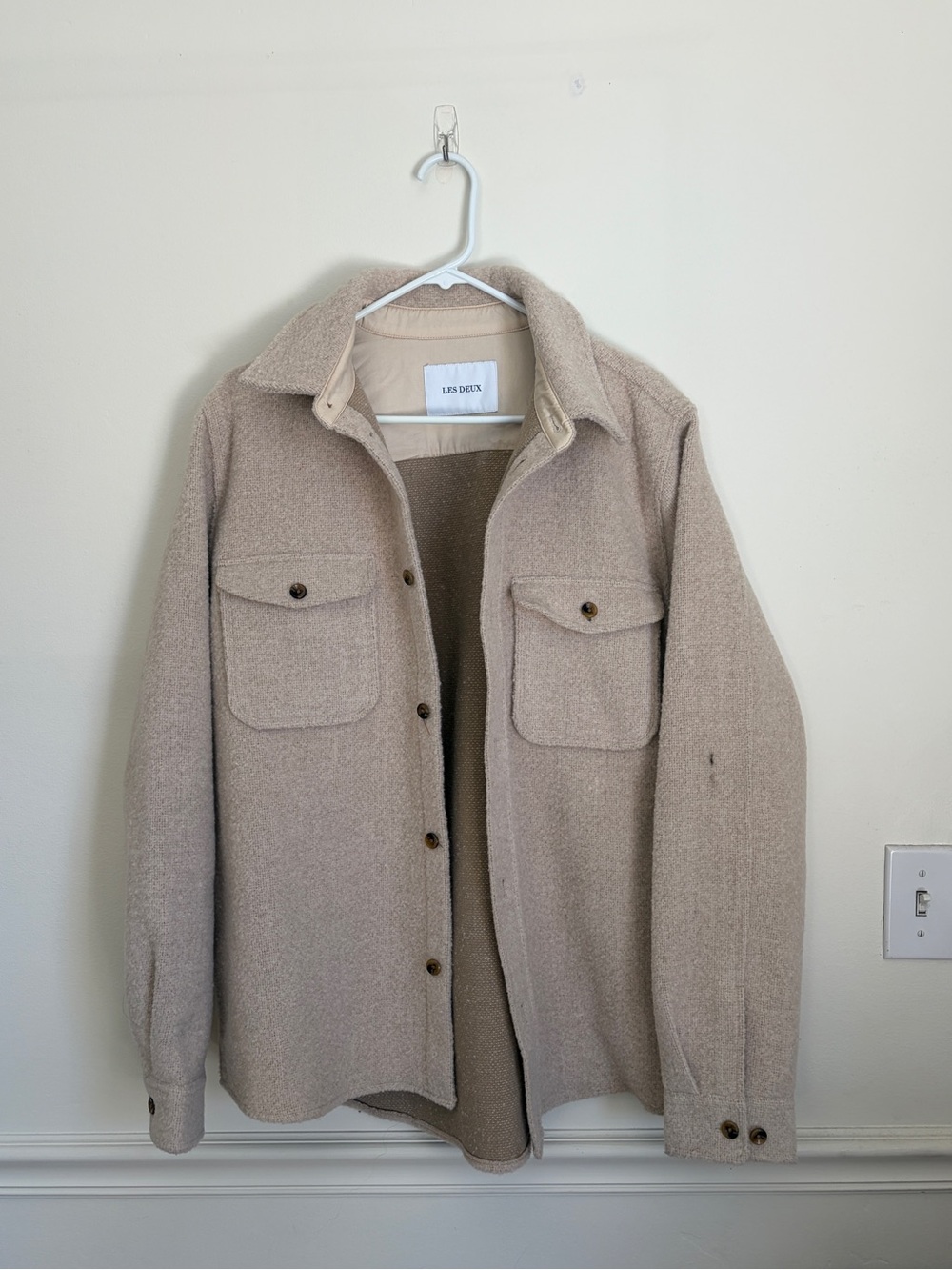 LES DEUX Taupe Heavy Chore Jacket